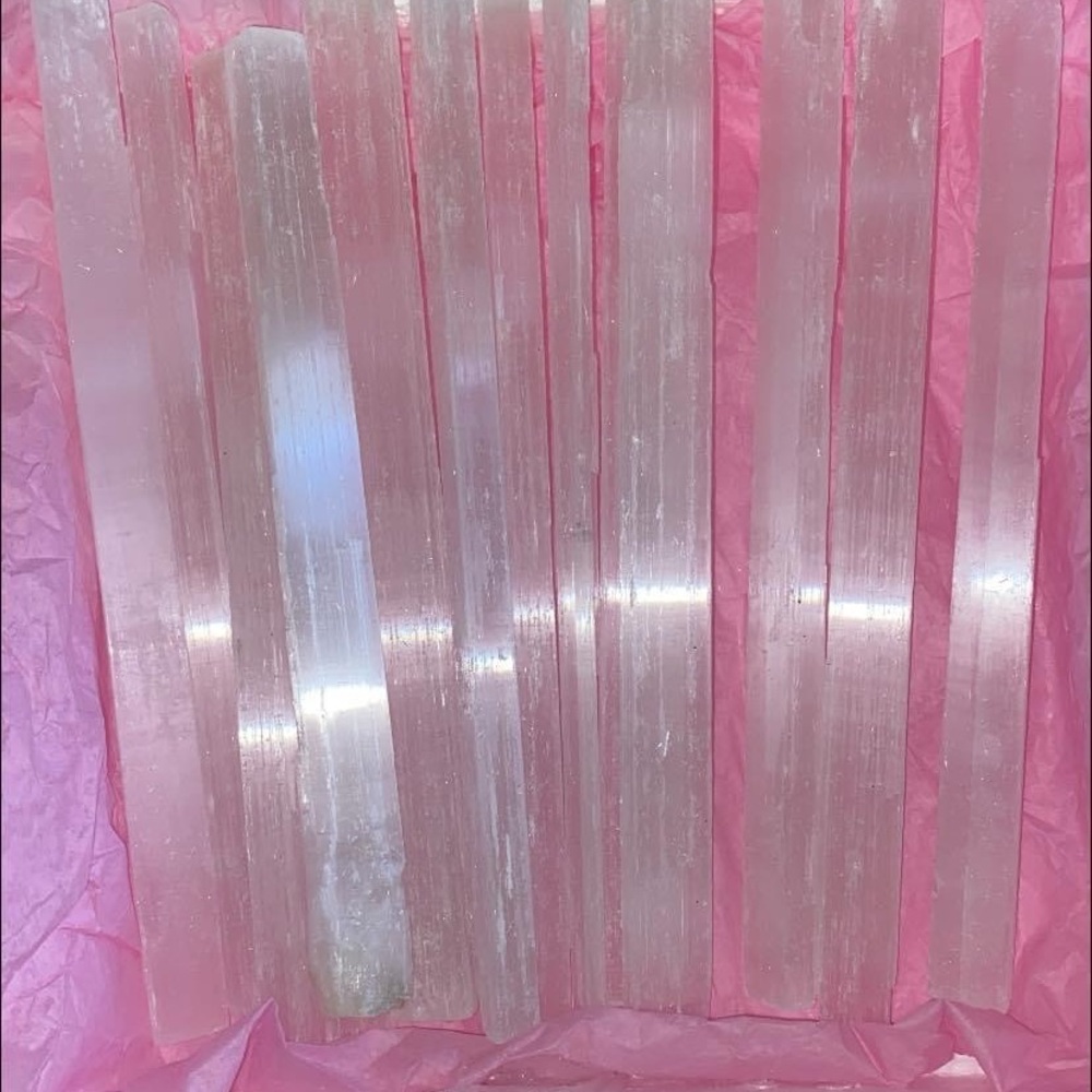 COPY - Pure Selenite Large Wand set